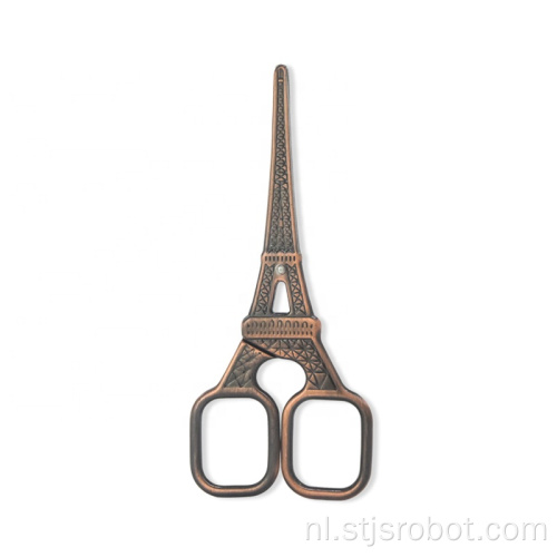 Hoge kwaliteit Eiffeltoren Vorm Ontwerp Rood Koper Klein roestvrij staal Beauty Craft schaar